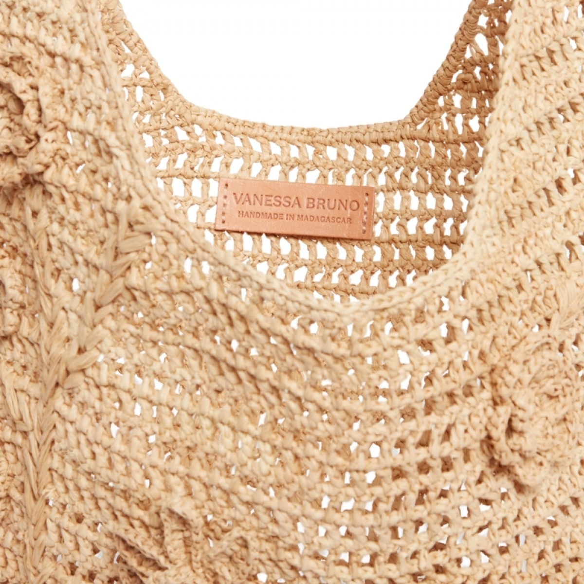 sac hobo taske - naturel - logo