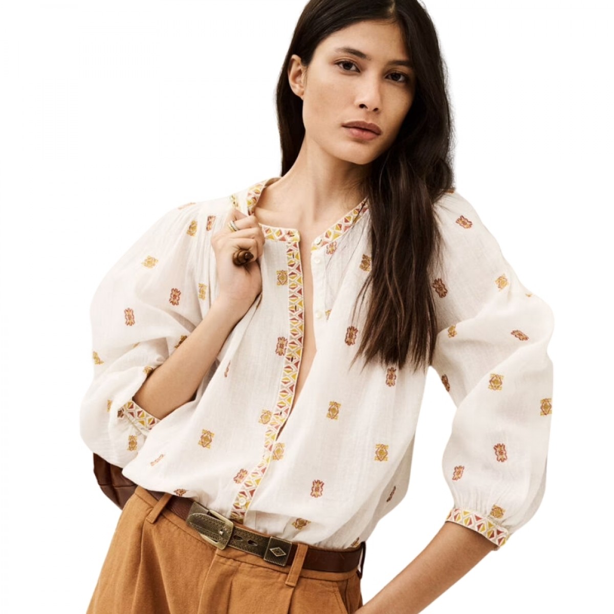 Shirt daphne - ecru - front