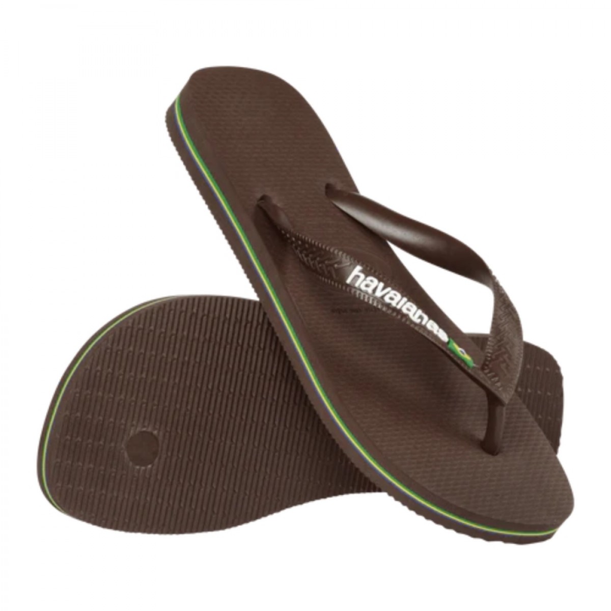 havaianas brasil logo - dark brown - logo