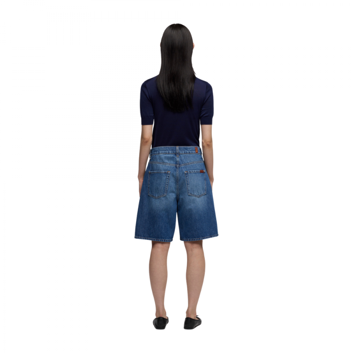 lola shorts darkwind - denim blue - bagfra 