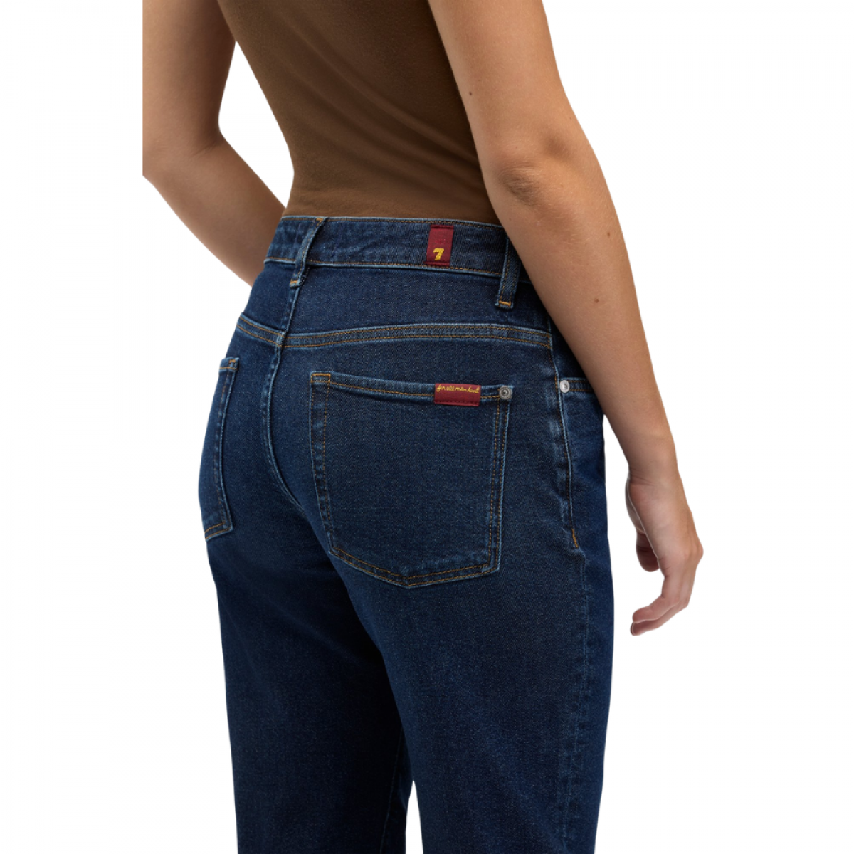 stovepipe straight bluecrest - denim blue - logo