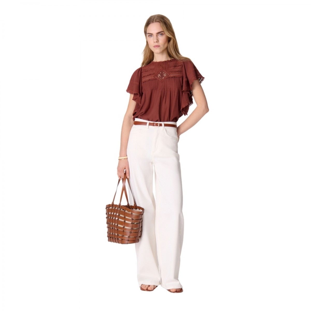 calisson blouse - brownie - model look