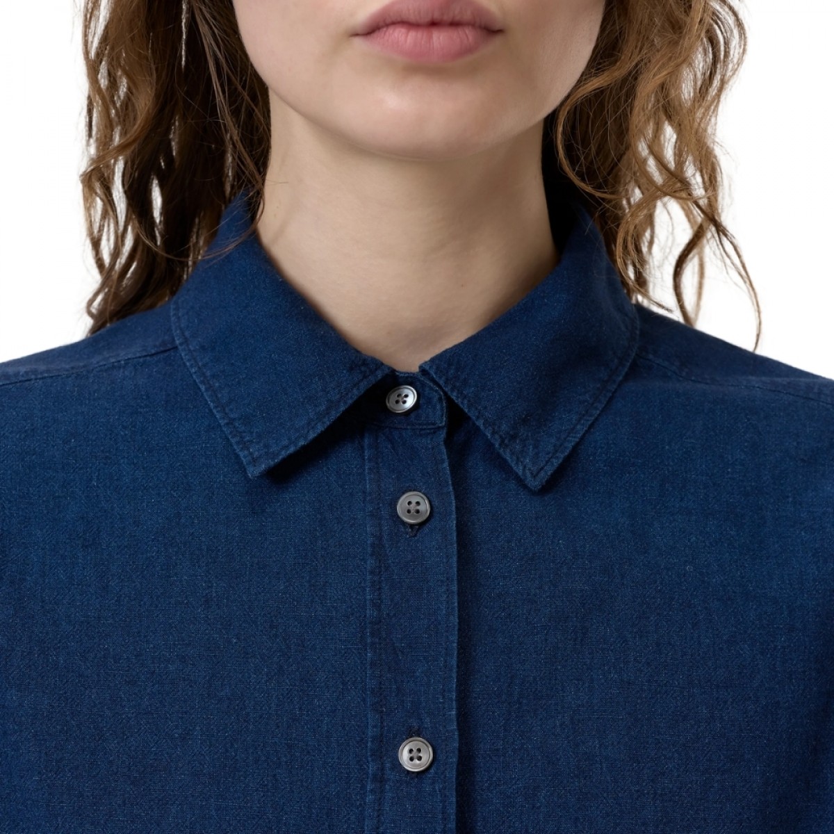 closed sleeveless shirt - dark blue - krave 