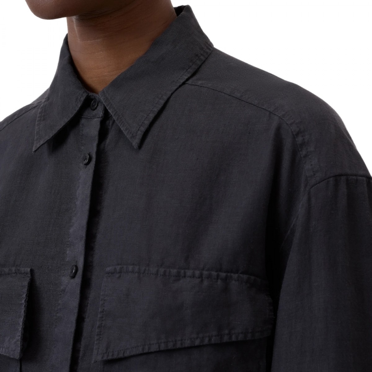 closed utility shirt - black - krave 