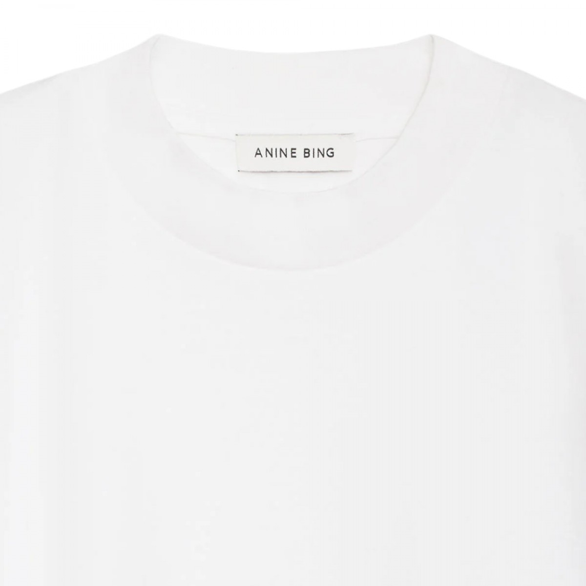 anine bing caspen tee - white - logo