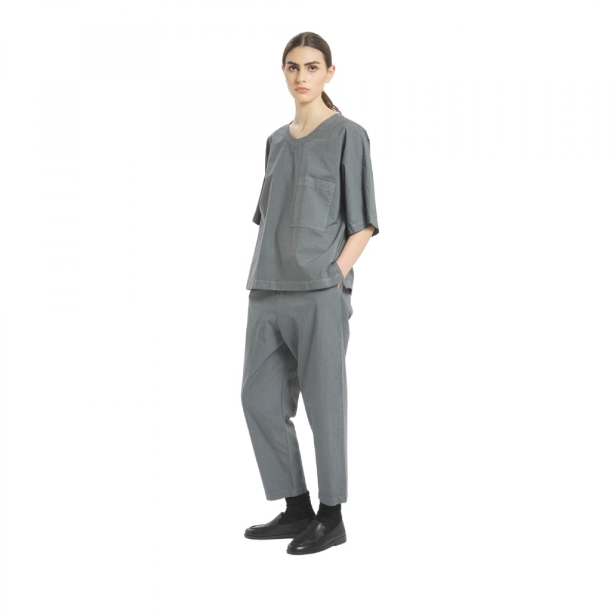 trousers joie2 tendon - grafite - model front