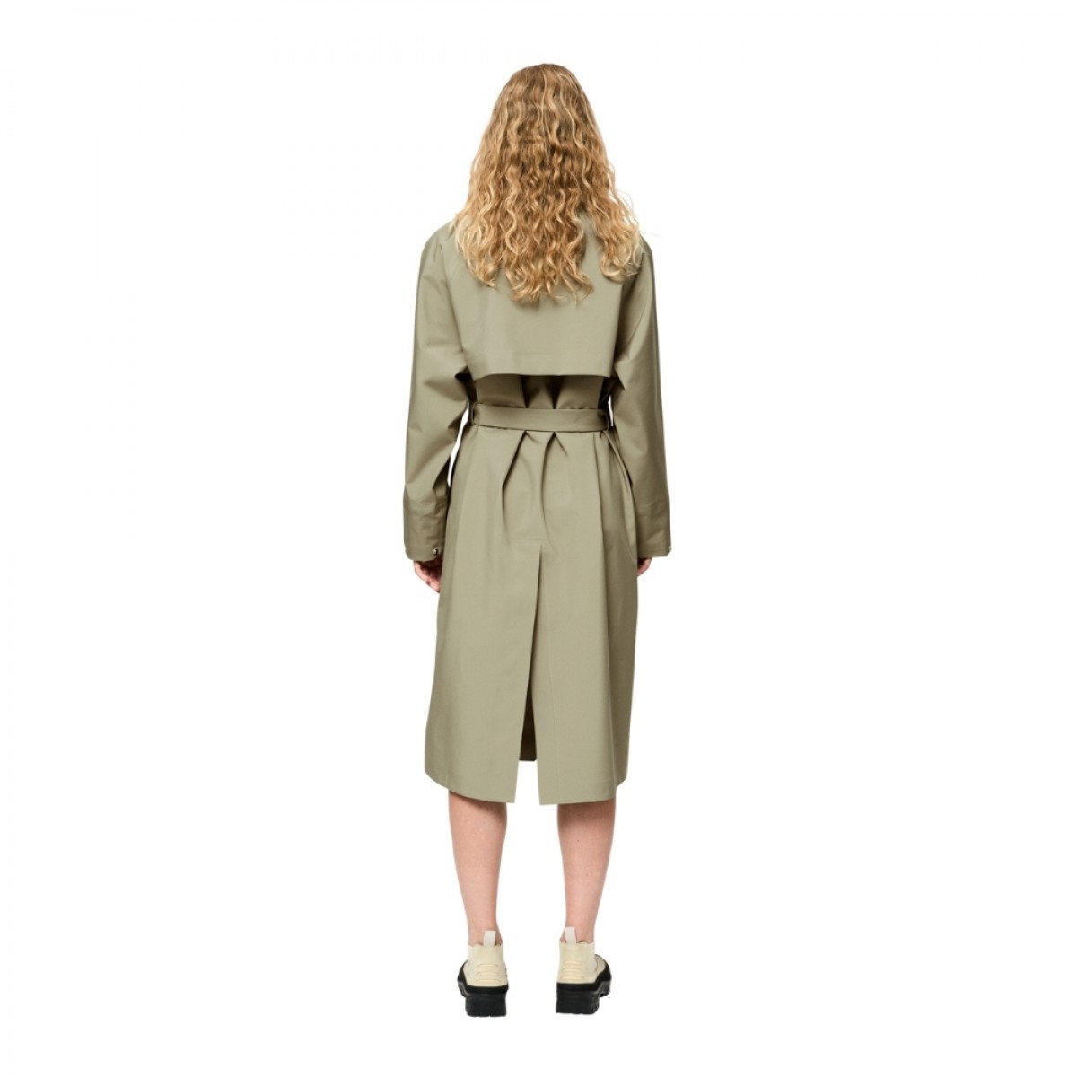 vik coat - oakmoss - ryg