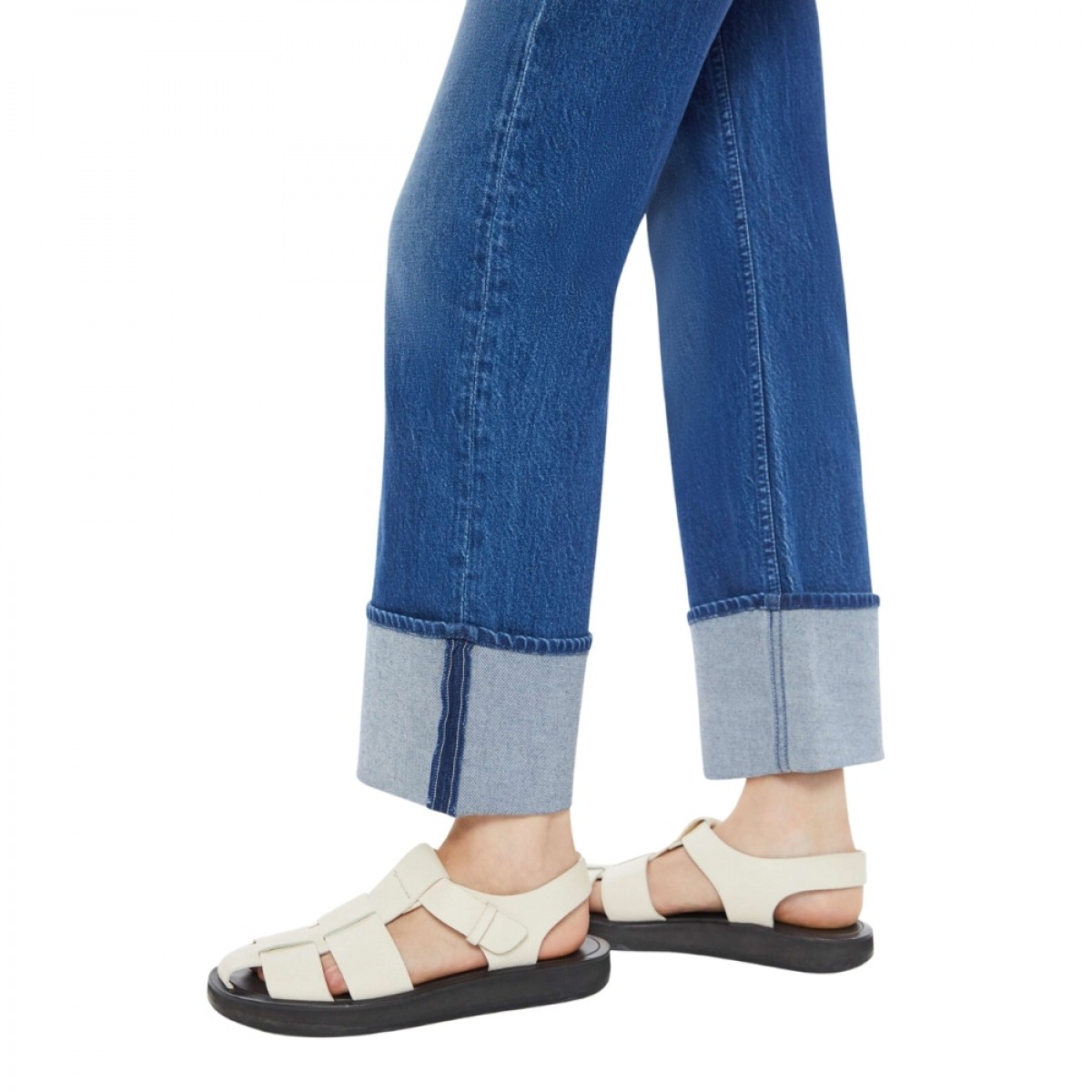 checkkerboard duster flood cuff bunny hop - denim blue - ben