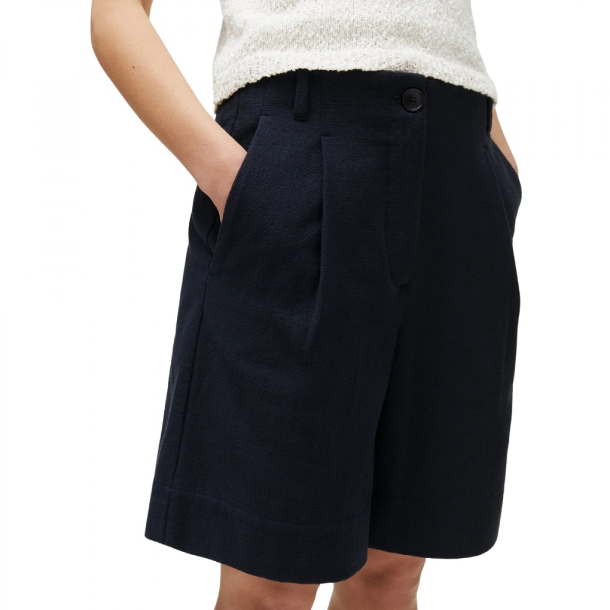 willy shorts cotton - navy - lomme