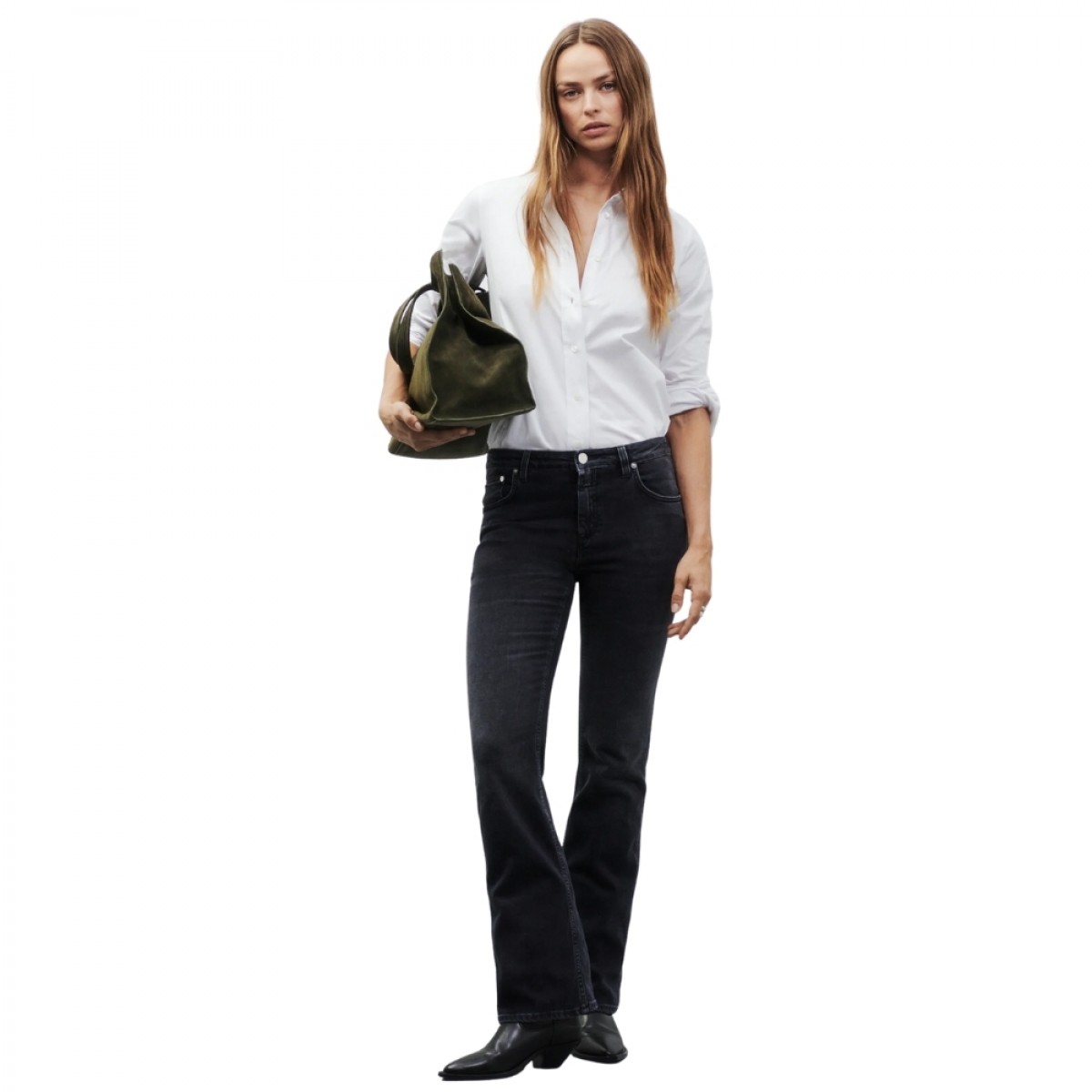 closed jeans jovanna - dark grey - model look