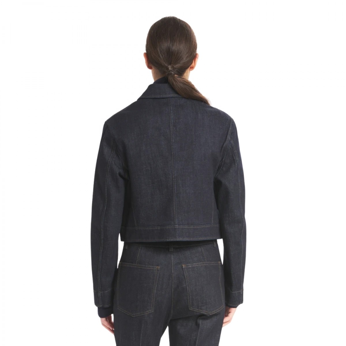 overshirt angelina paro - navy - ryg
