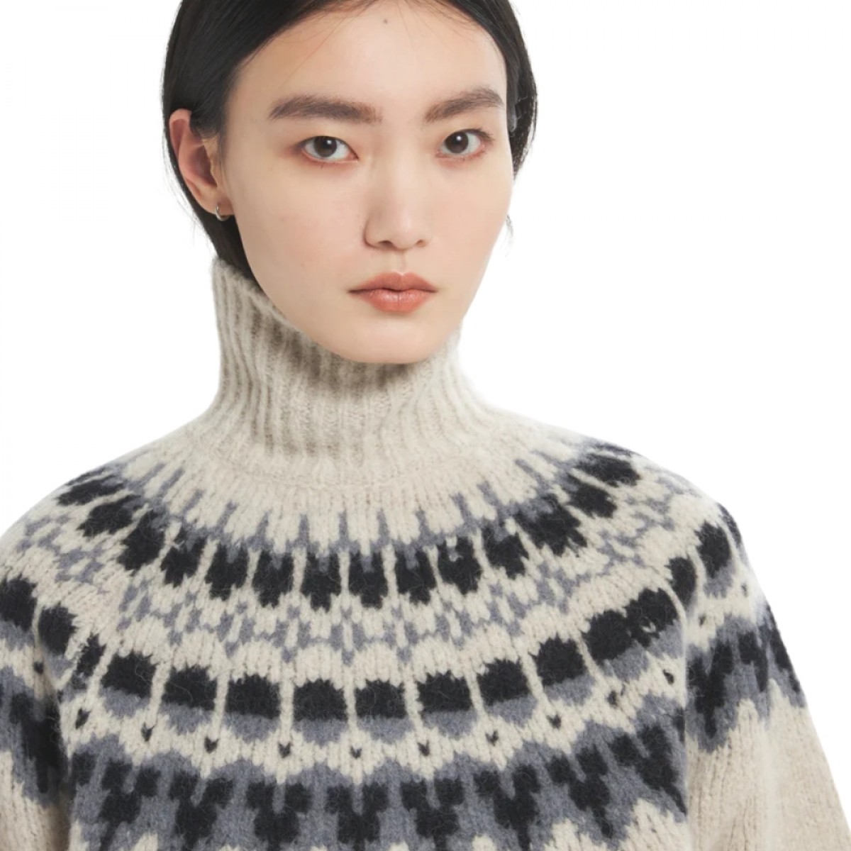 knitwear noah caleo - avorio - hals