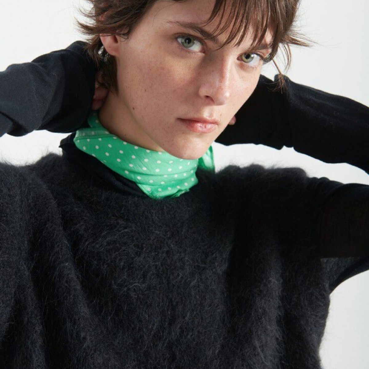 women's jumper niby - black - hals 