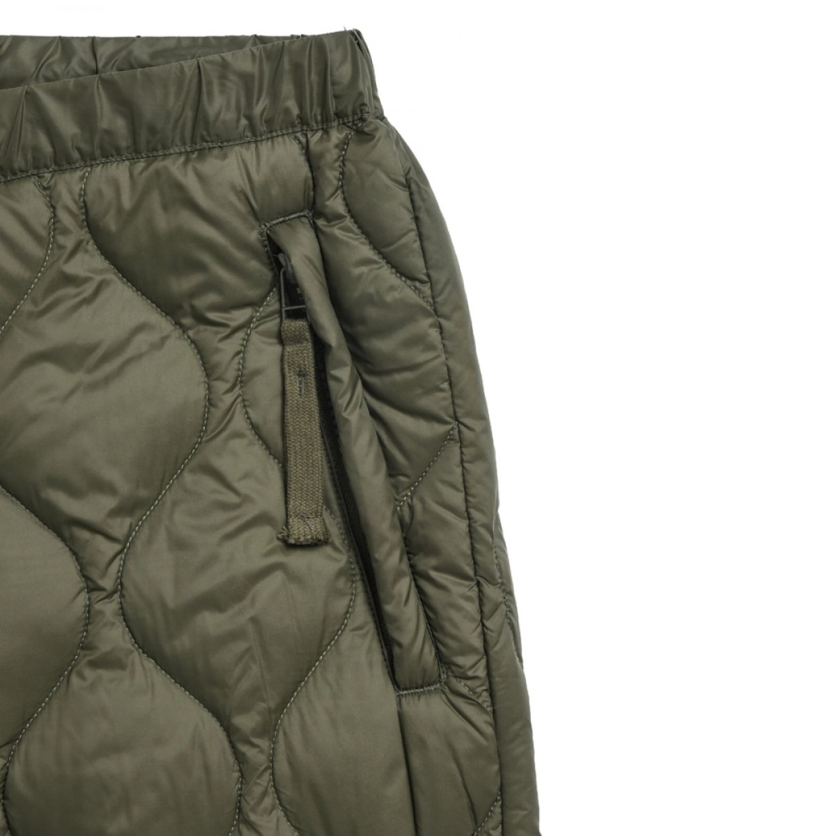 taion unisex military down pants - dark olive - lomme