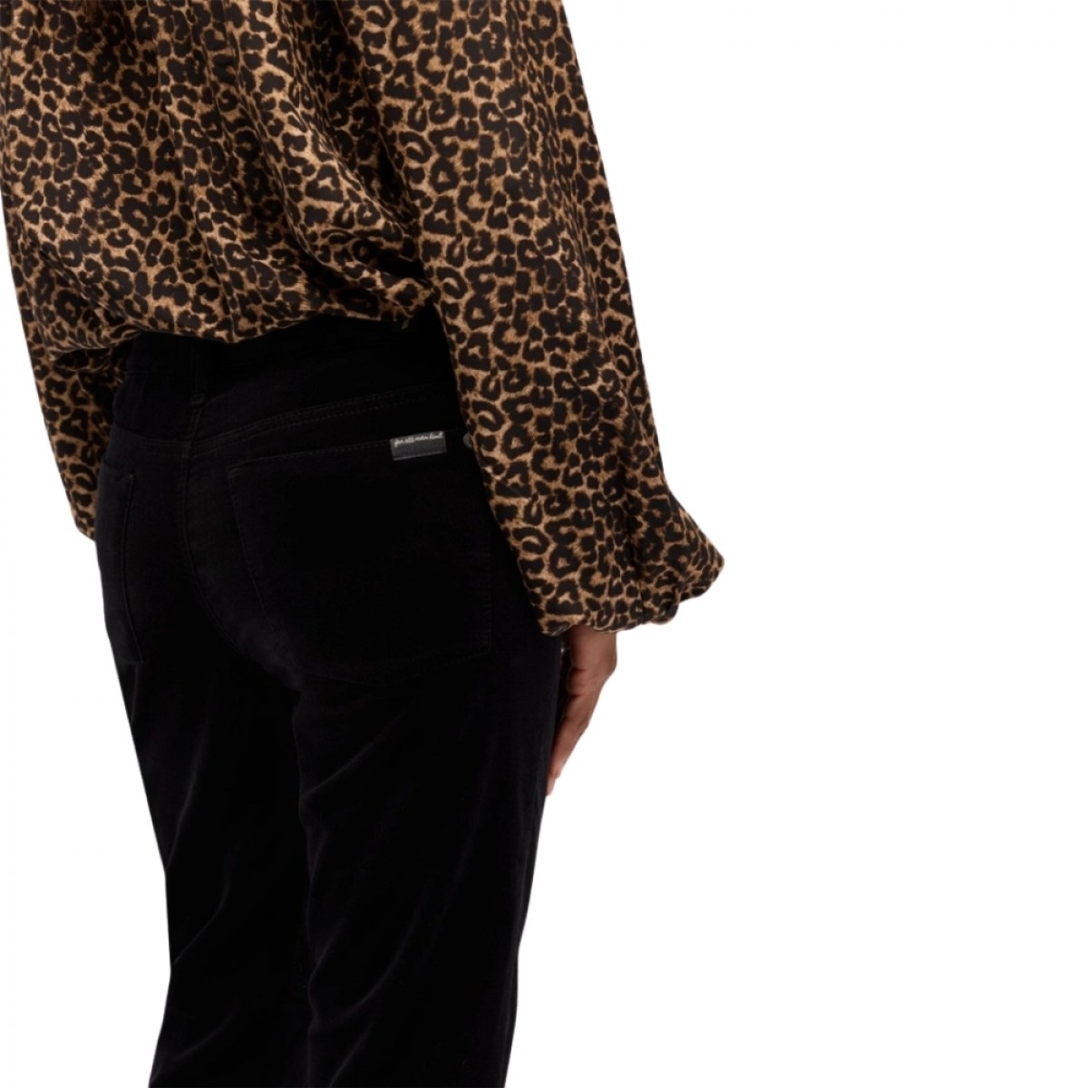 the leggy bootcut velvet - black - baglomme