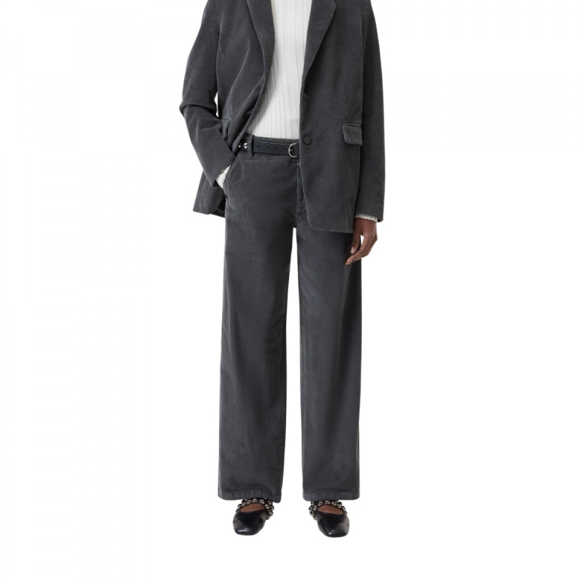closed selma corduroy pant - cosmic grey 