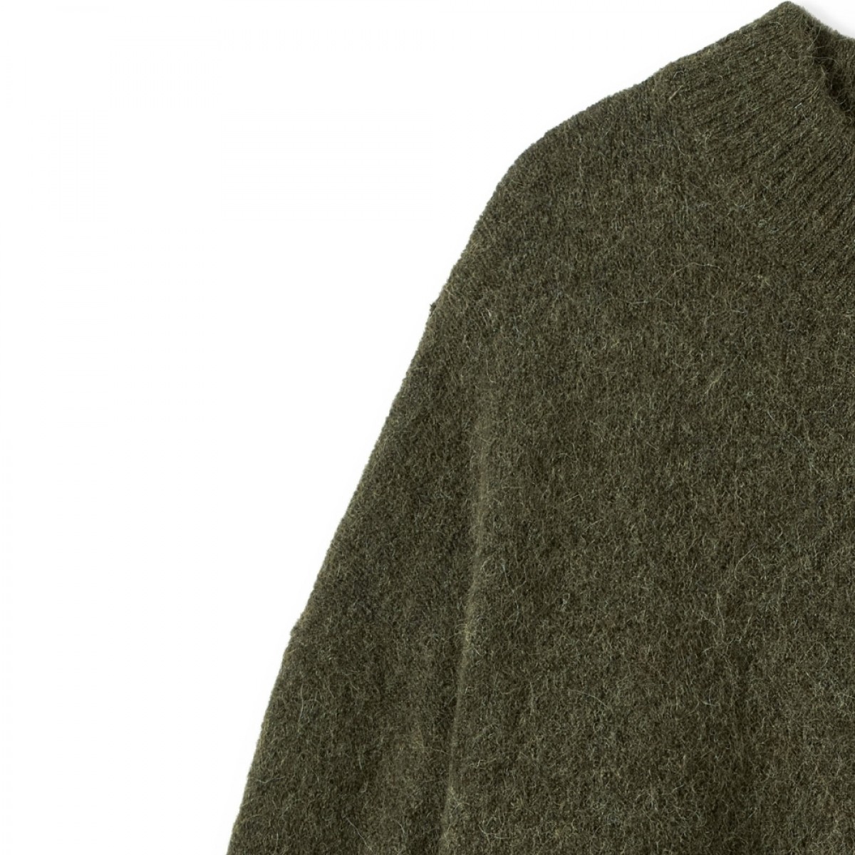 pullover oversize knit - green - ærme