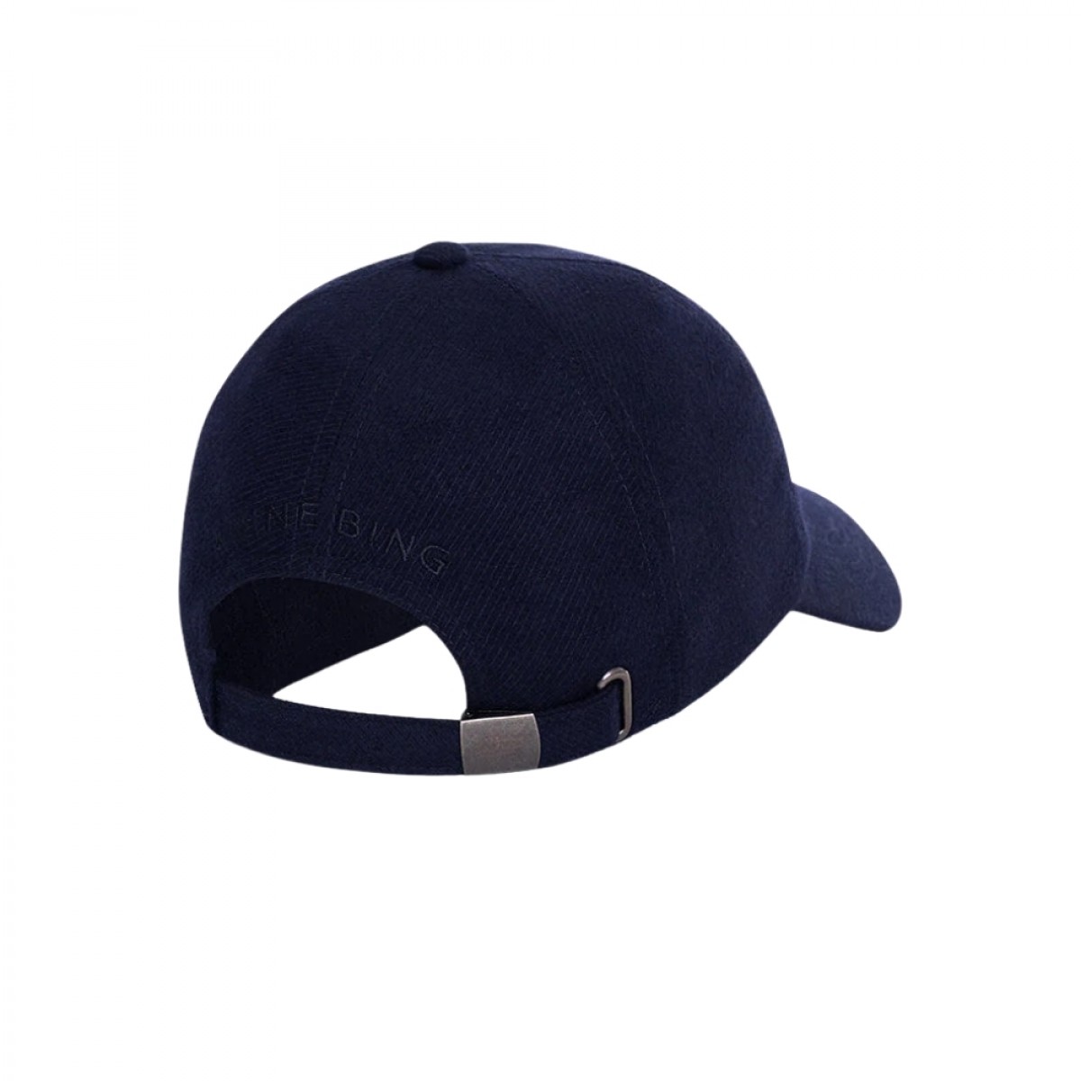 anine bing jeremy baseball cap - navy wool - bagfra