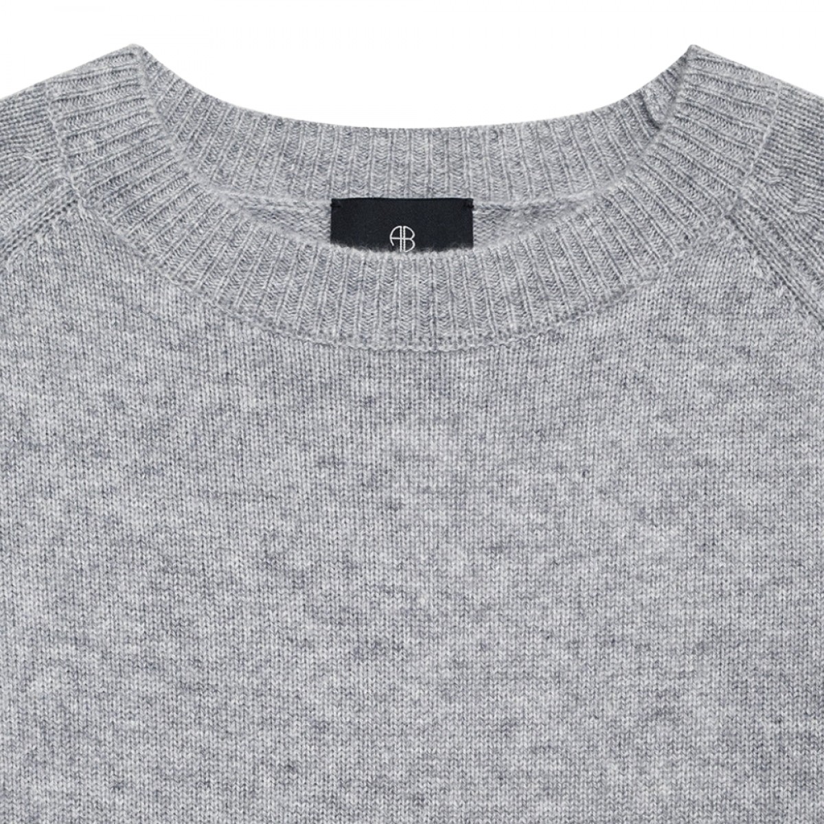anine bing jackson sweater - medium heather grey - krave