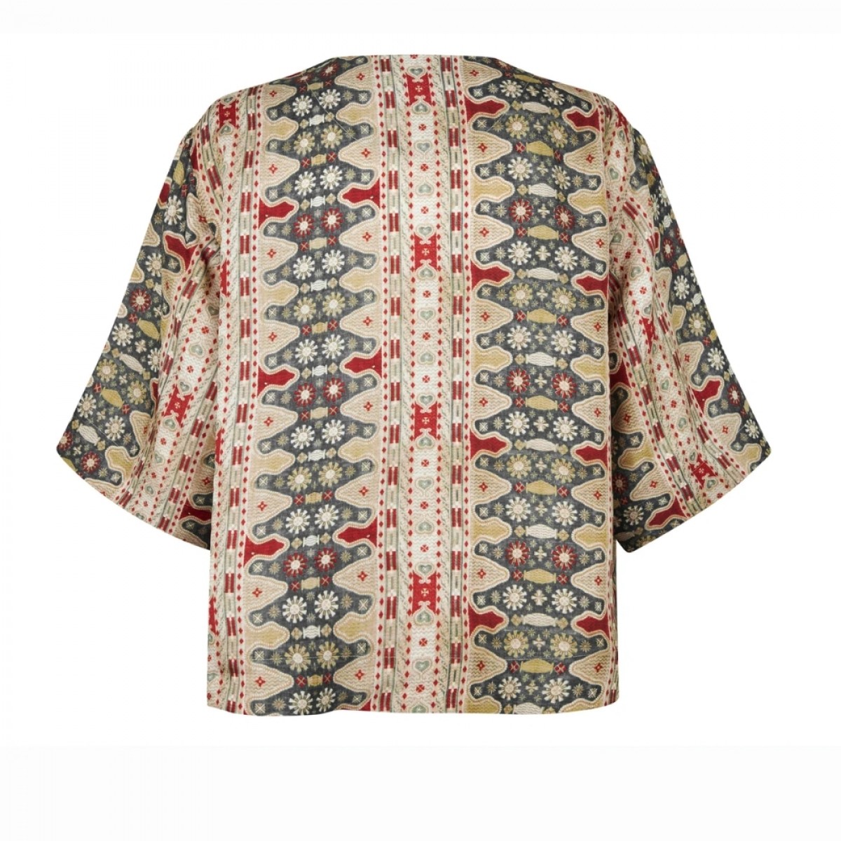 cali silk top turqouise - green - ryg