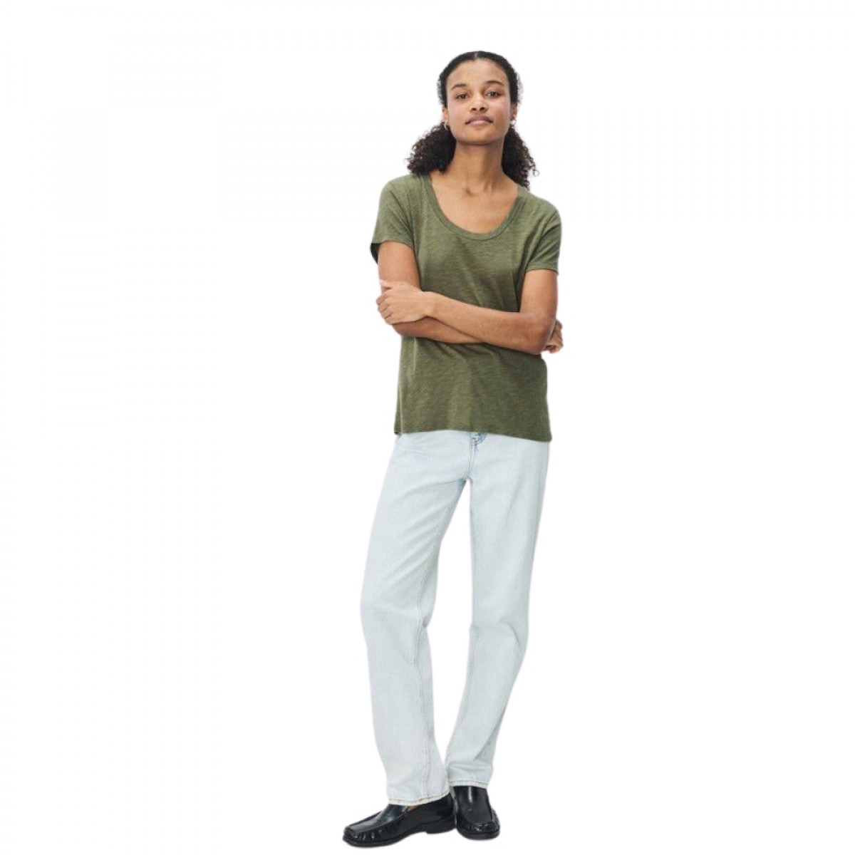 women's t-shirt jacksonville - vintage khaki - look