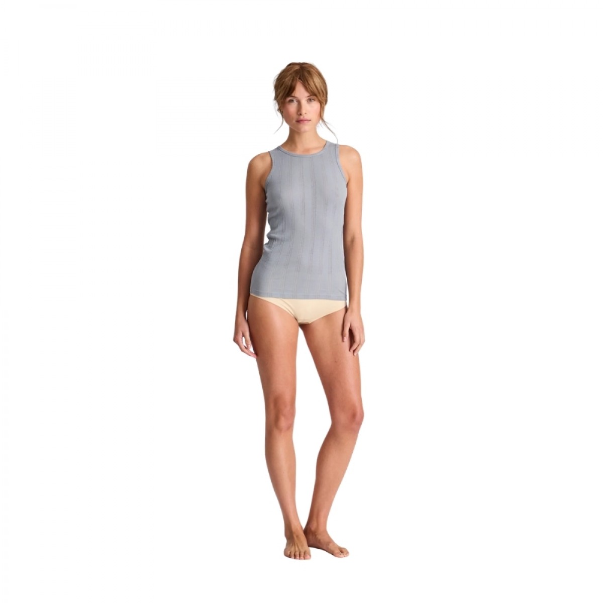 alberte s'less cotton top drop needle - monument - look