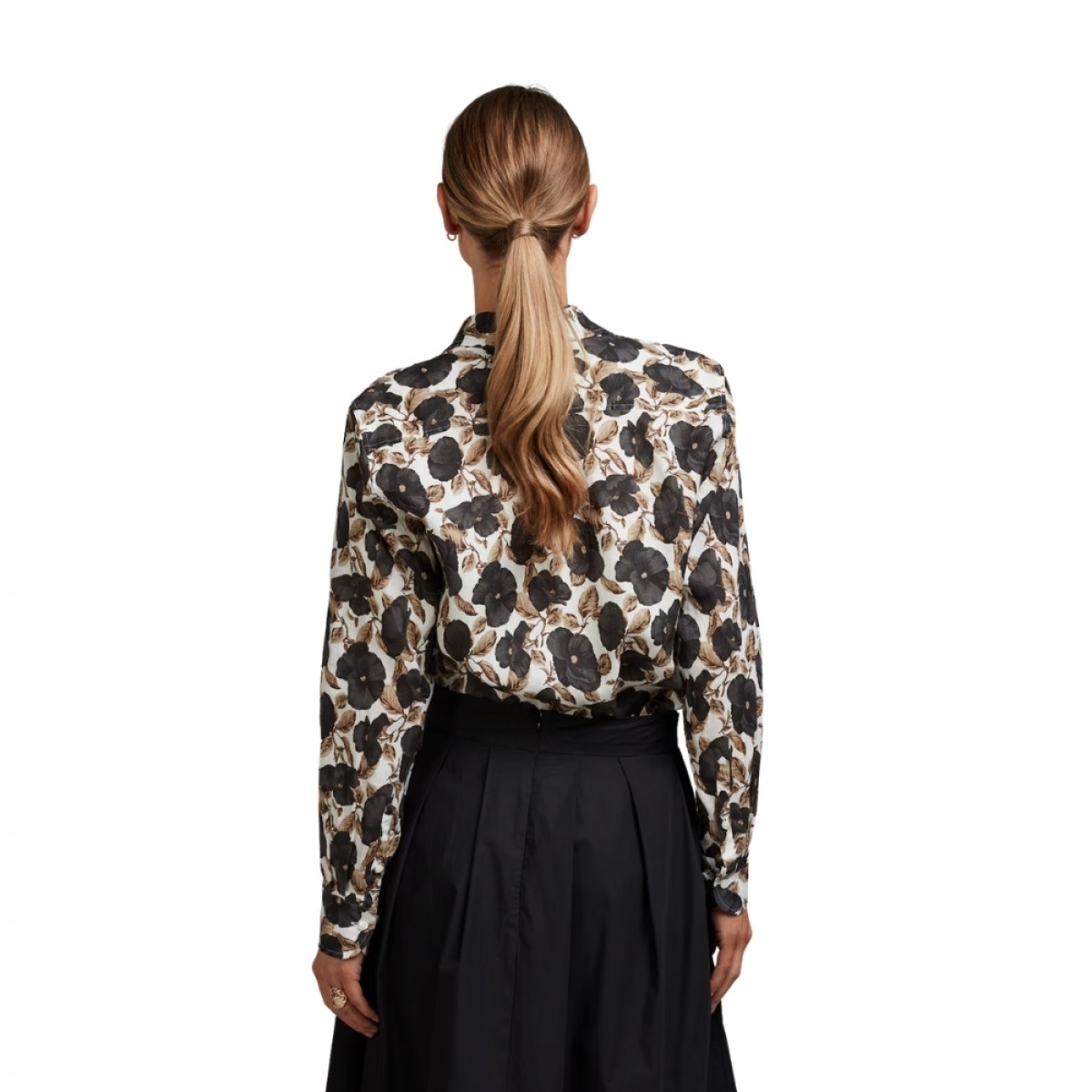 siri shirt black pattern - black - ryg