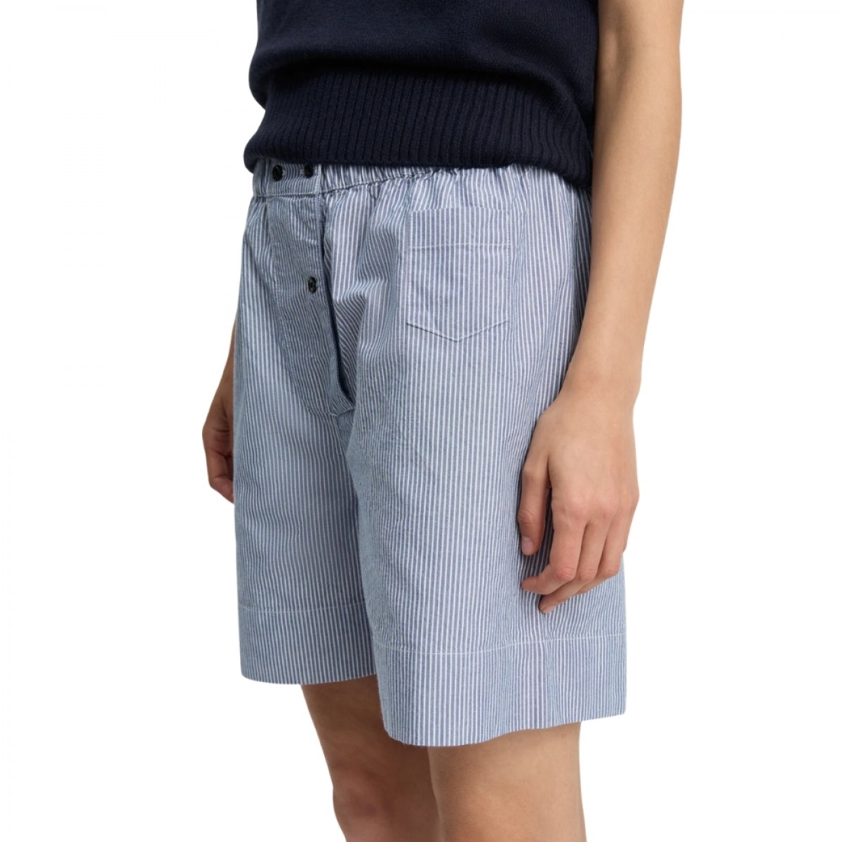 aiayu uma shorts striped - mix blue boy - far siden 