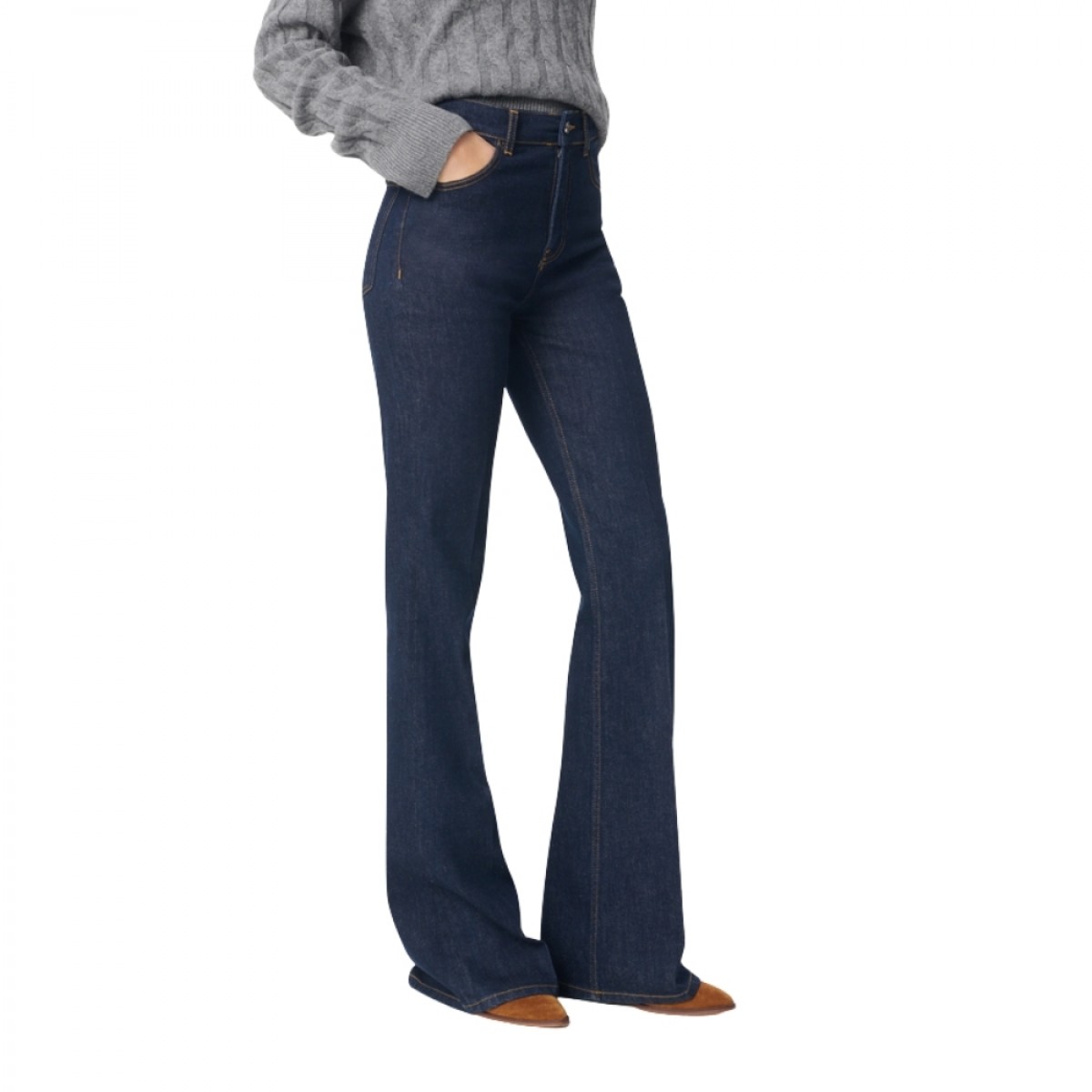ethan jeans indigo - dark denim - fra siden
