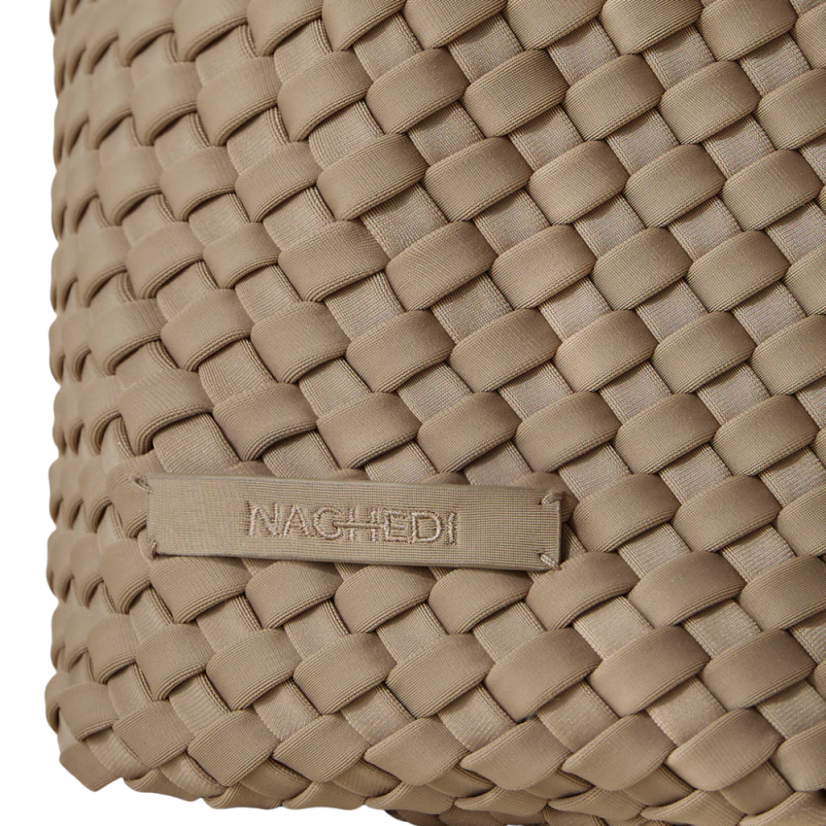 nomad hobo medium - cashmere - logo