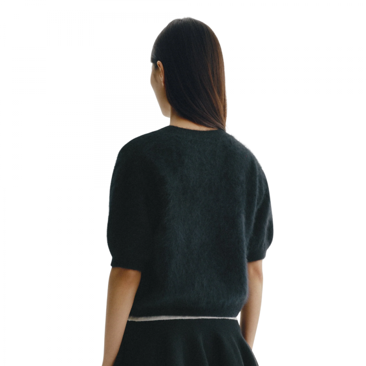 lisa yang juniper sweater - black brushed - ryg