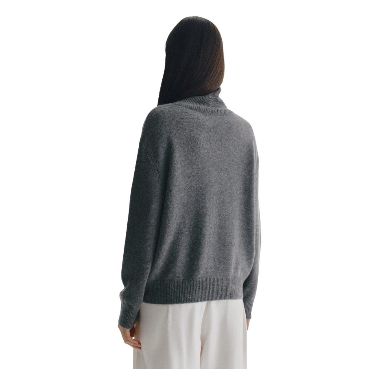 lisa yang denie cardigan - graphite - ryg