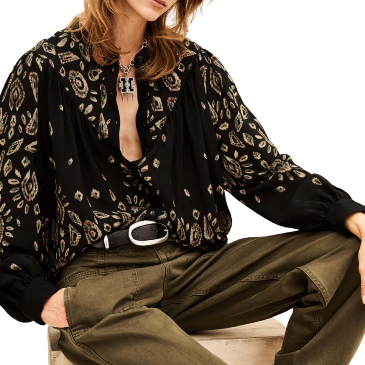 blouse brava - black - look