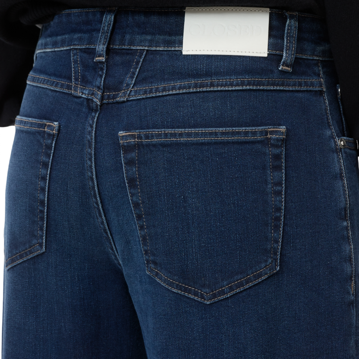 closed wide jeans jayla - blue black - label