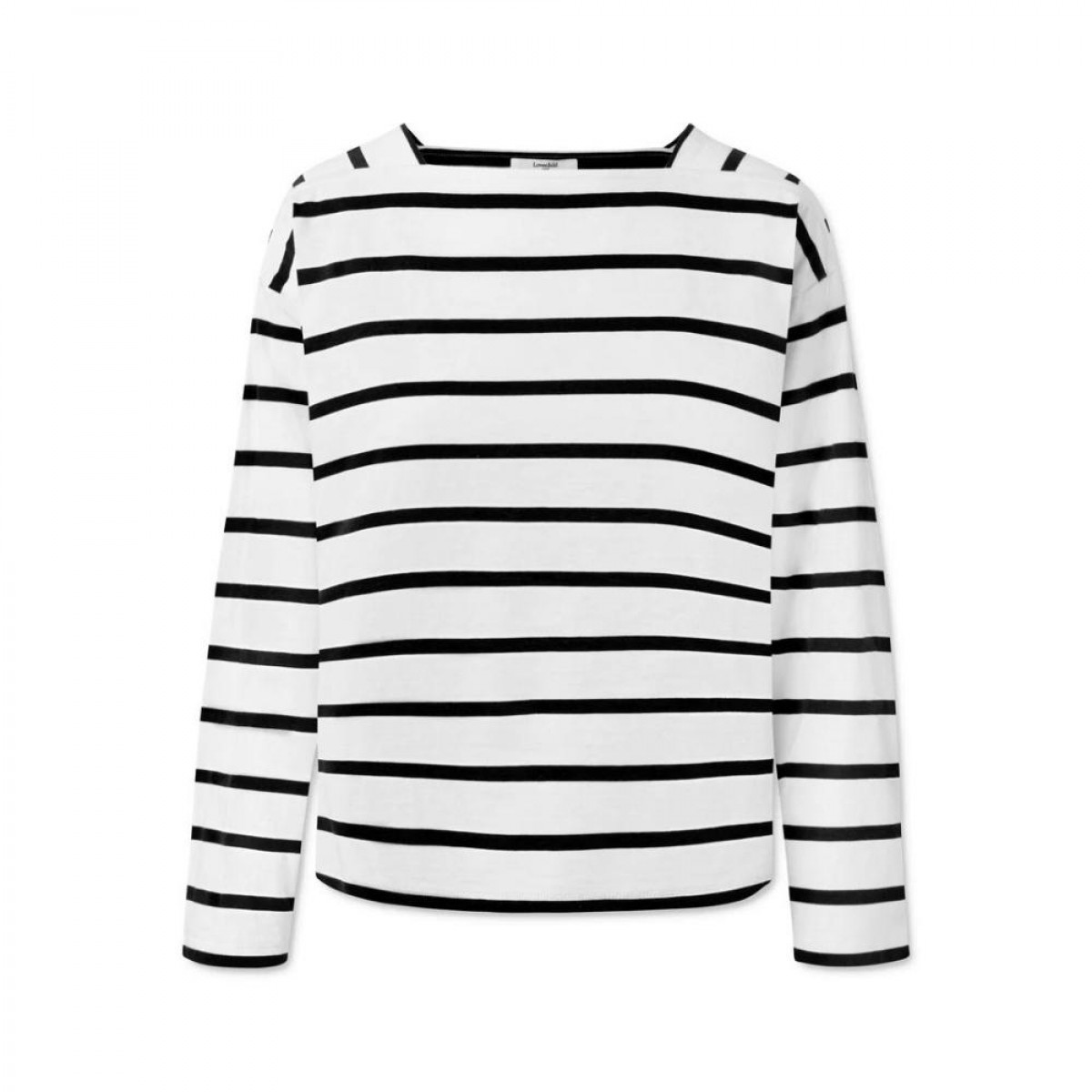 anni ls t-shirt - striped black - front
