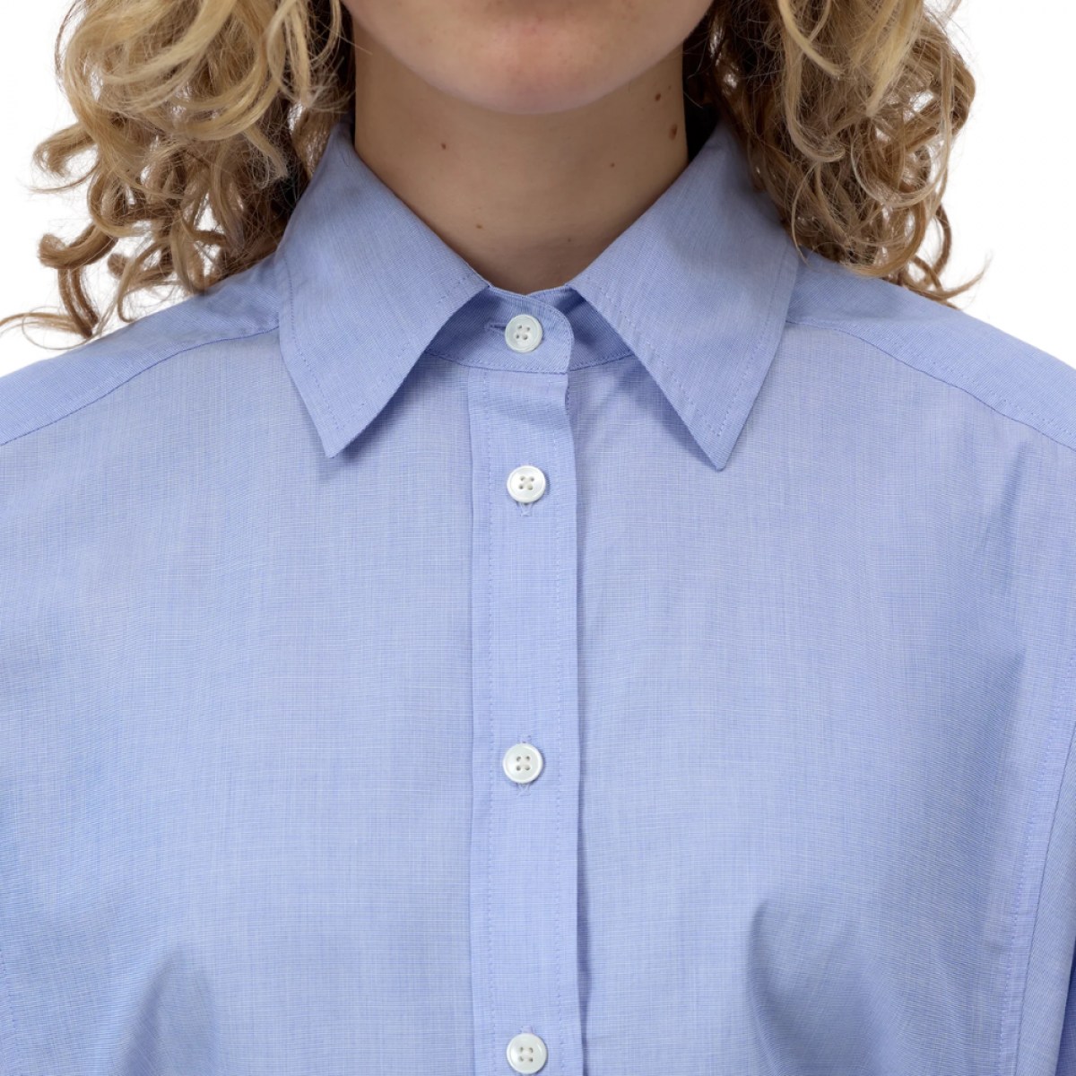 closed waisted shirt - breeze blue - krave 