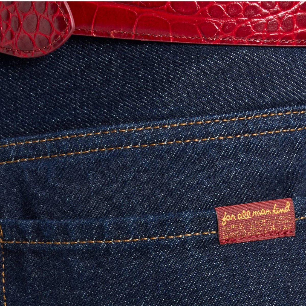 tess trouser iron blue - dark denim - logo