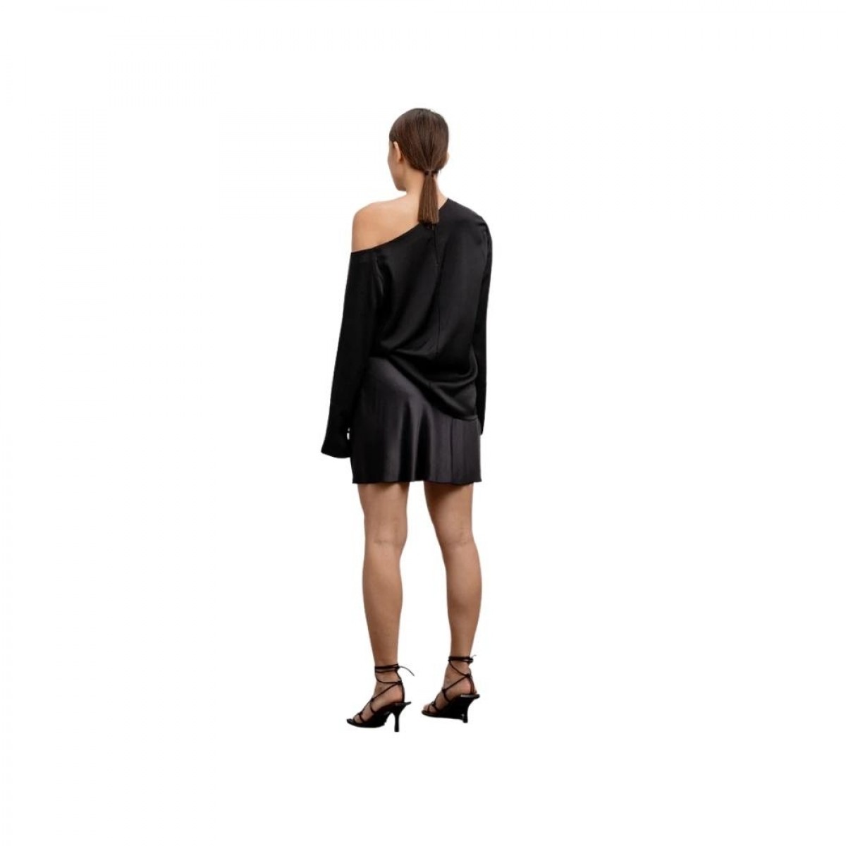 hana short skirt - black - bagfra 