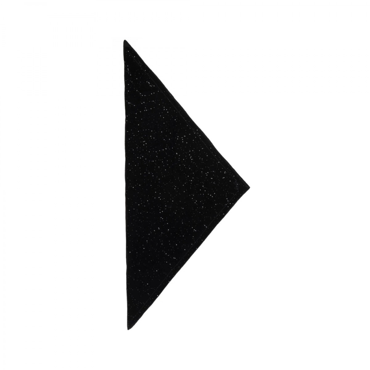 triangle solid m - black sequins - front