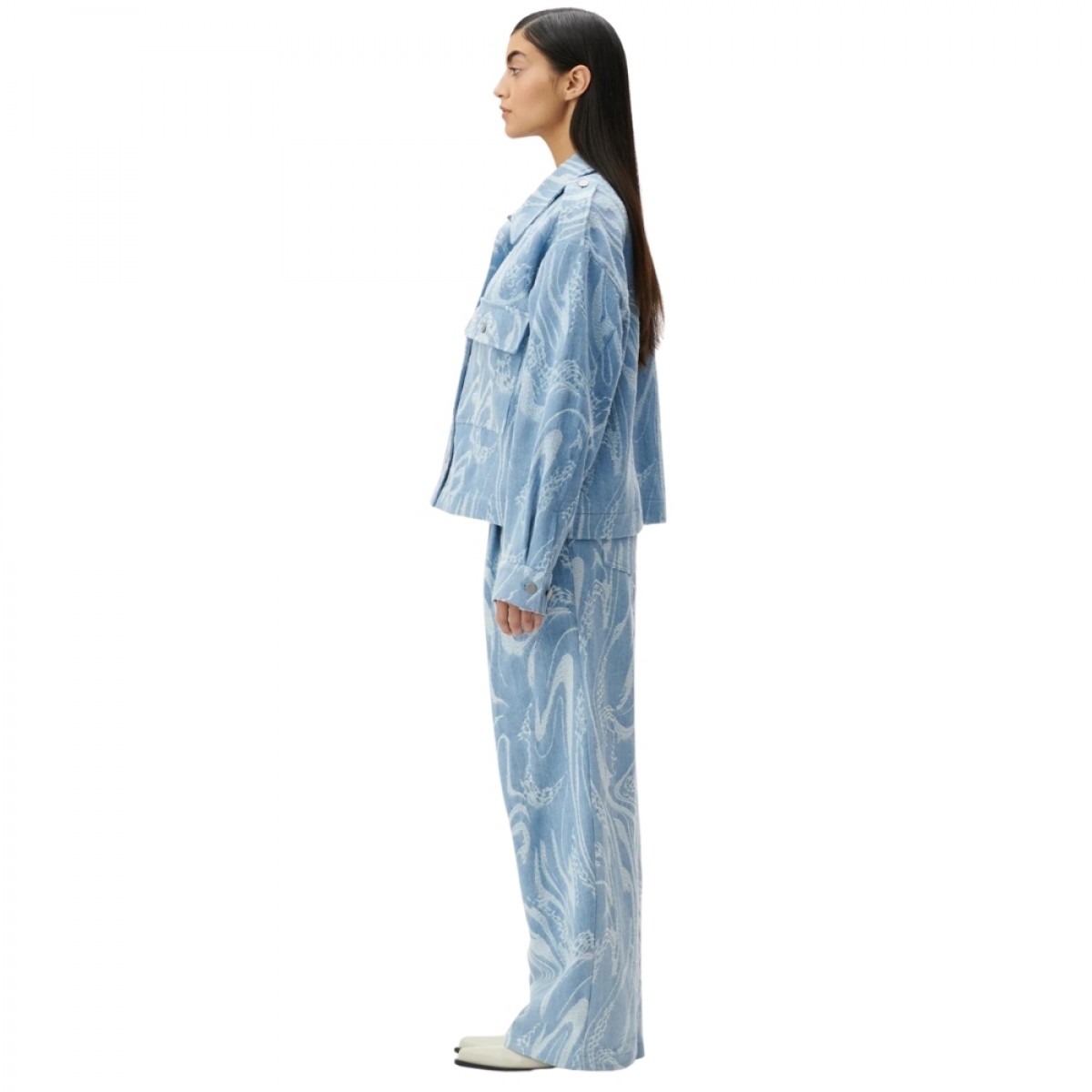 jacira jacket - denim wave - fra siden