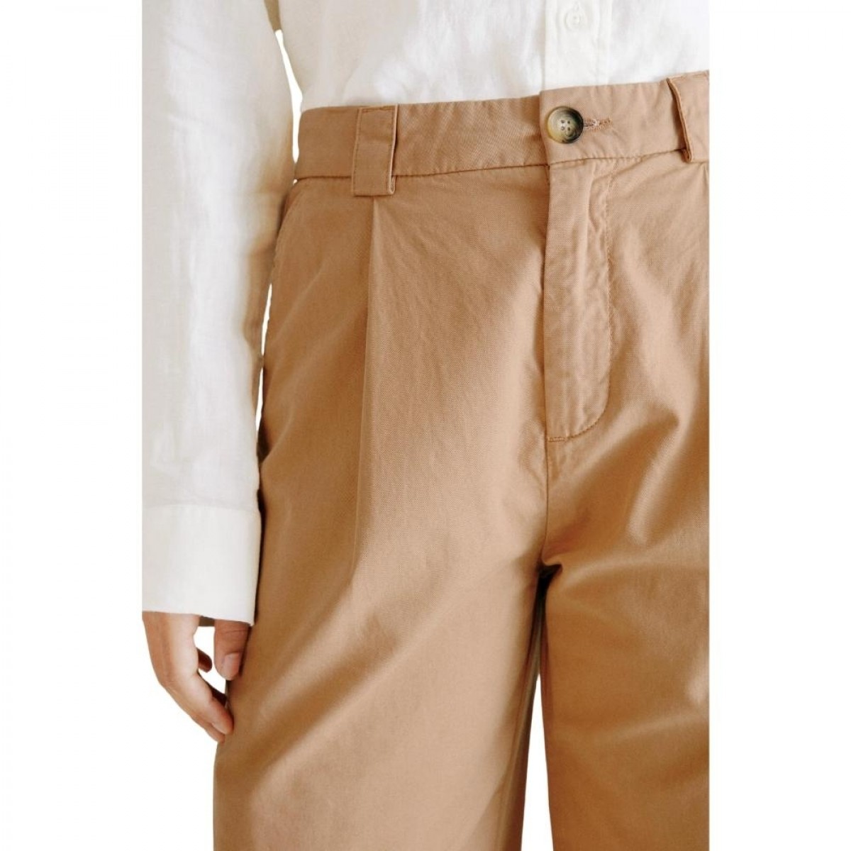 novel trousers - beige - linning 