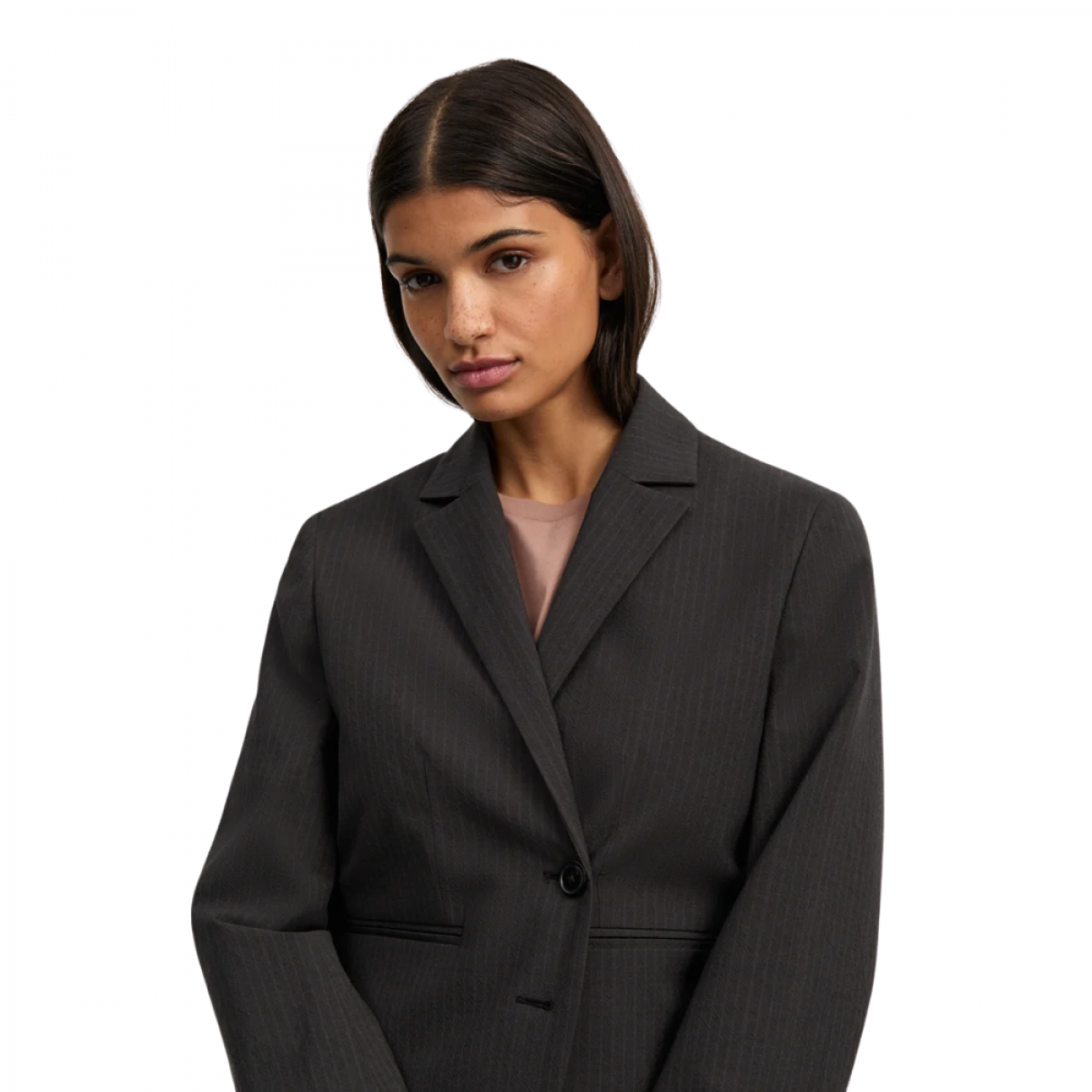 aiayu halona jacket pin - brownstone - model look