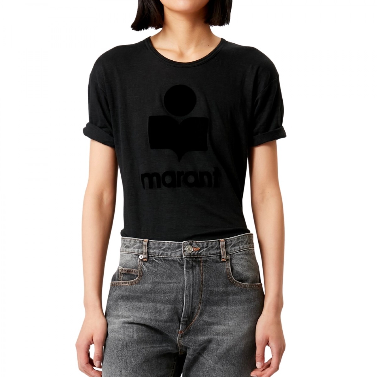 koldi t-shirt - black - model front