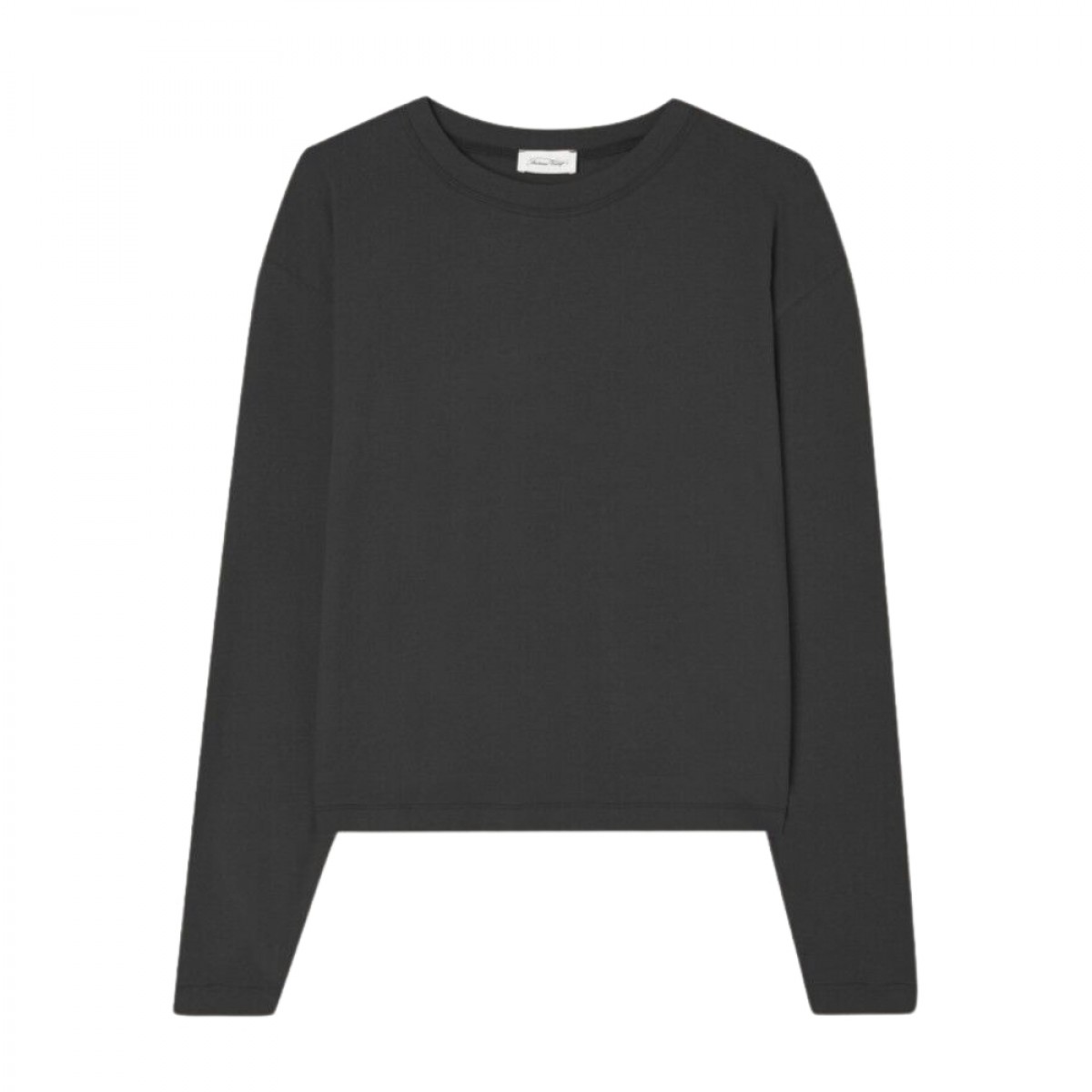 ypawood tee long sleeve - carbon vintage - front