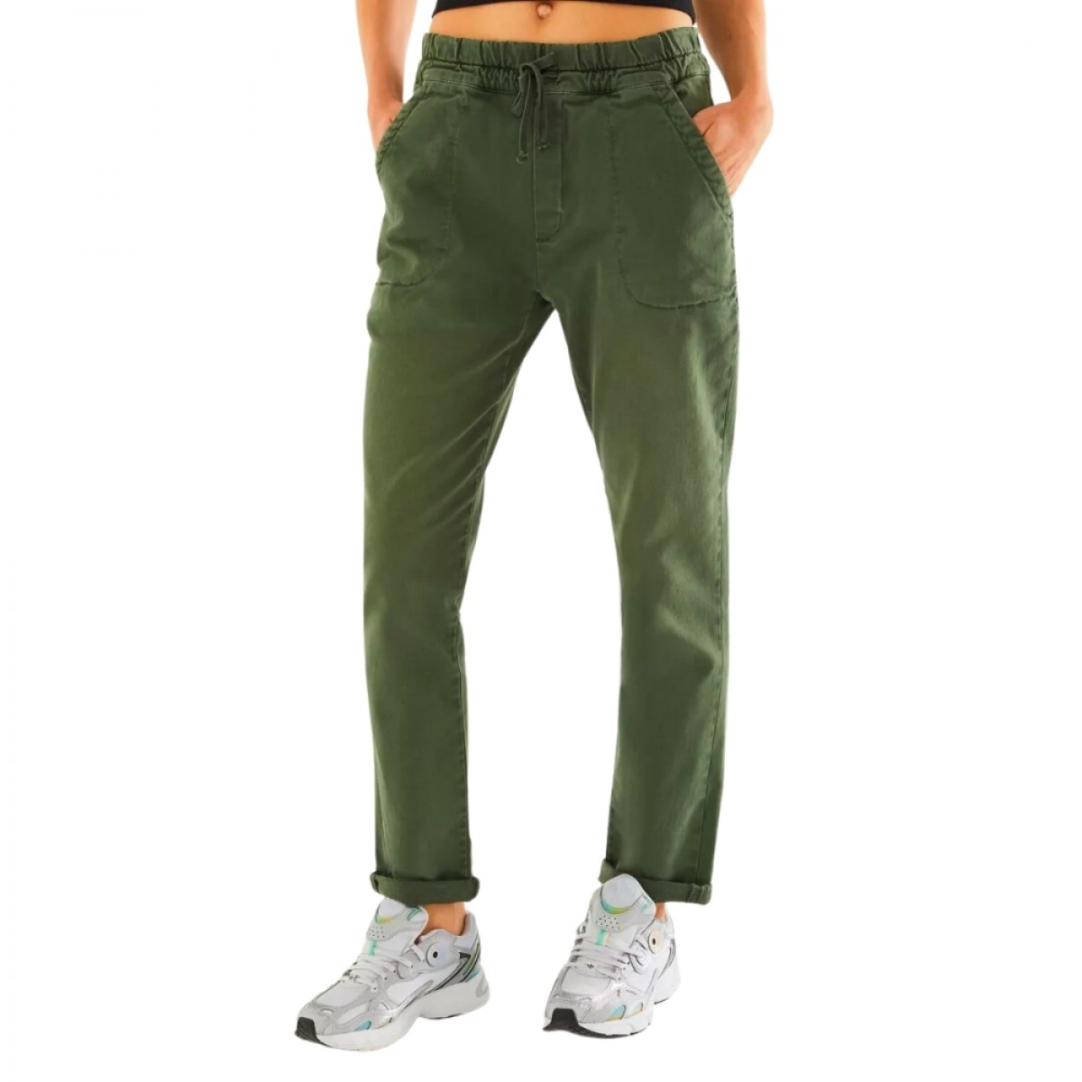 roma jog pants - army - model look