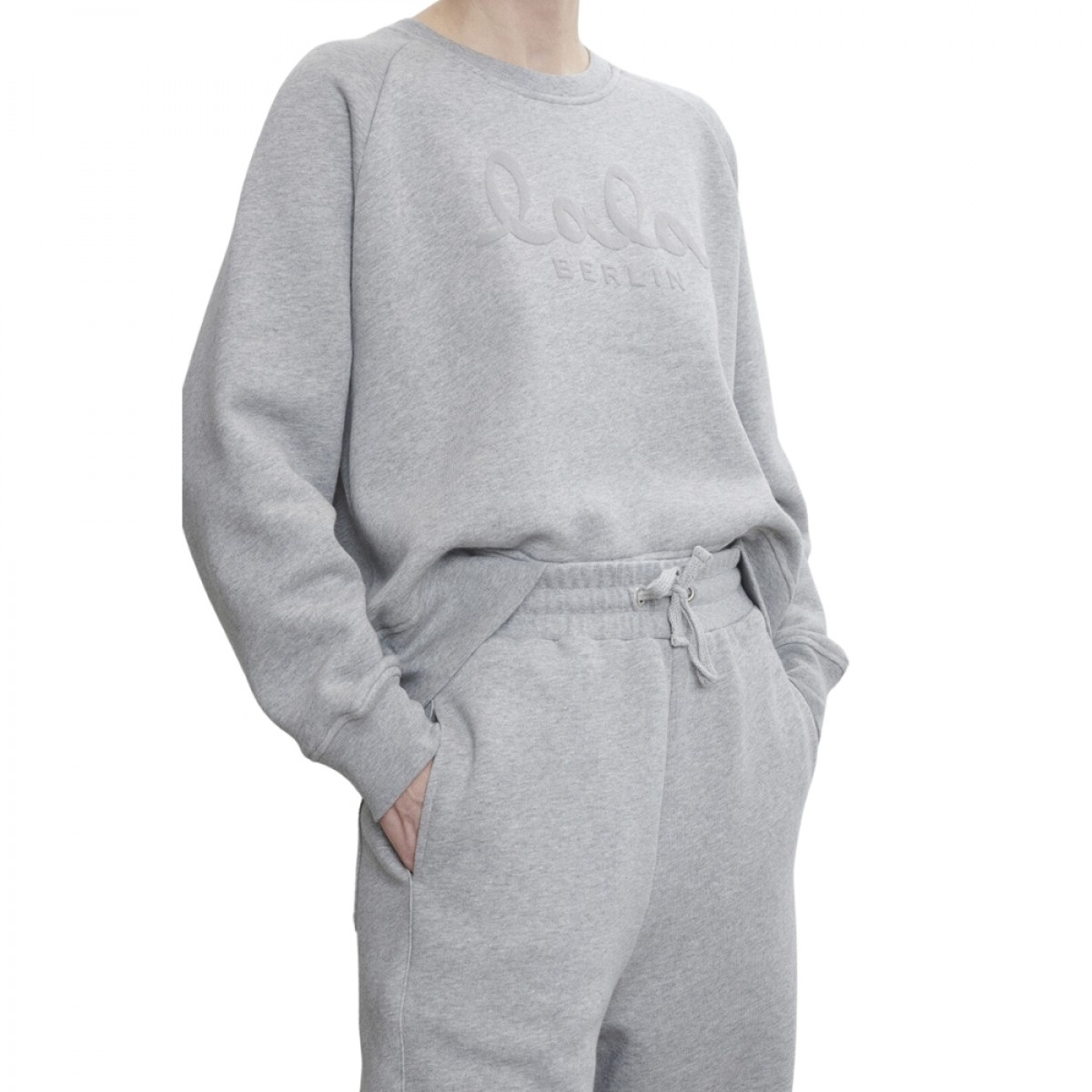 sweatpants pylo cotton - heather grey - elastic