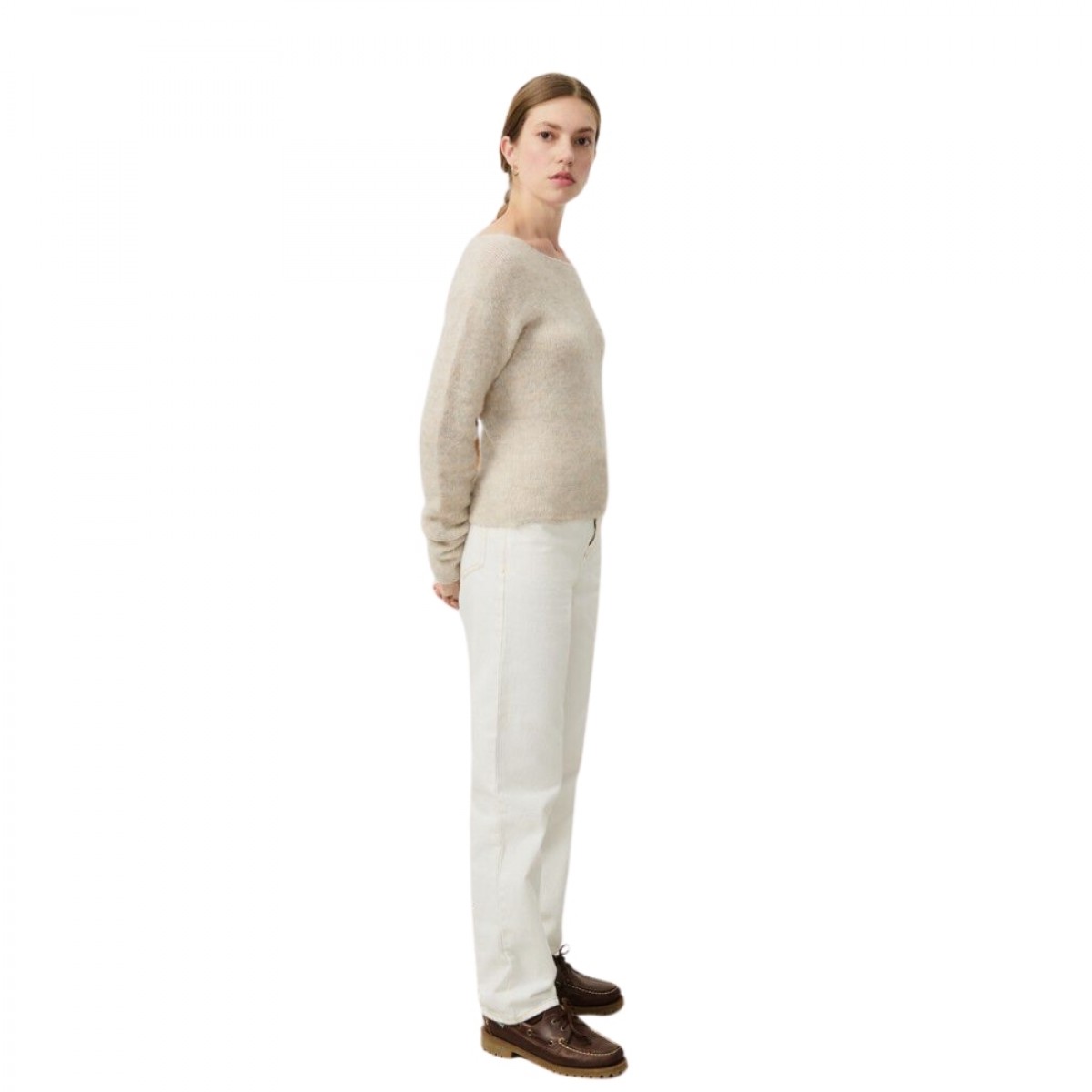 women´s jumper east - powder snow melange - fra siden 