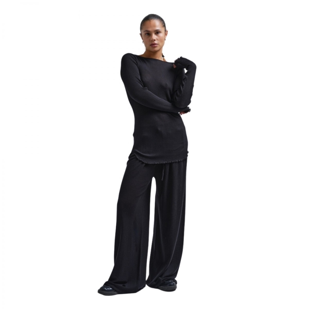 elegante blouse - black - look