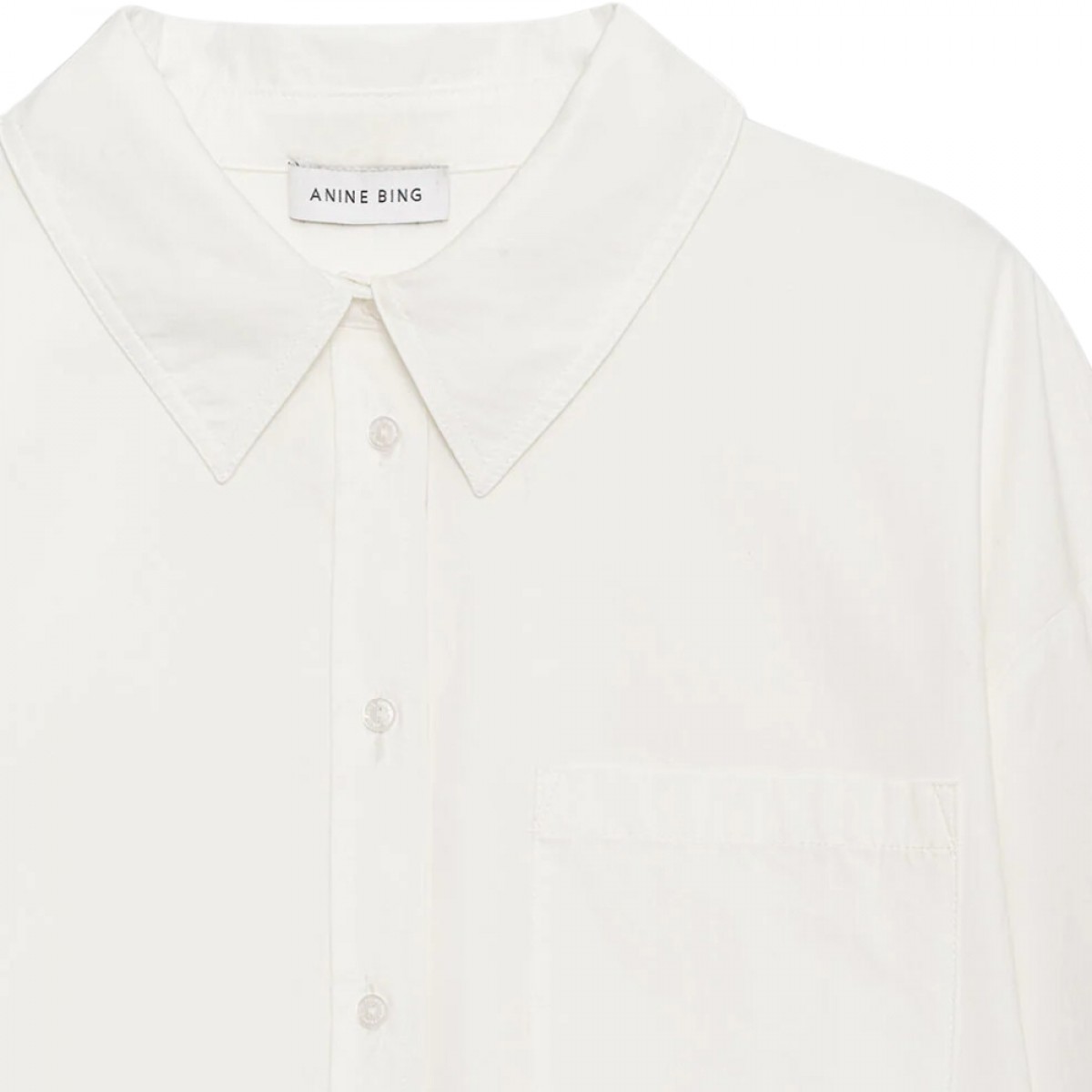 aninie bing mika shirt - white - logo