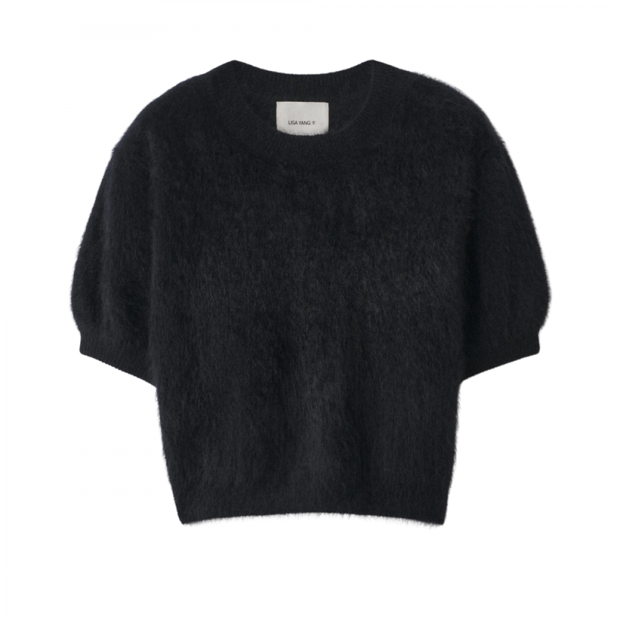lisa yang juniper sweater - black brushed - front